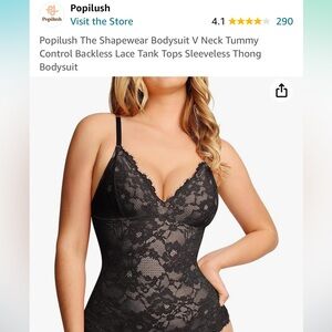 Popilush lace Shapewear bodysuit